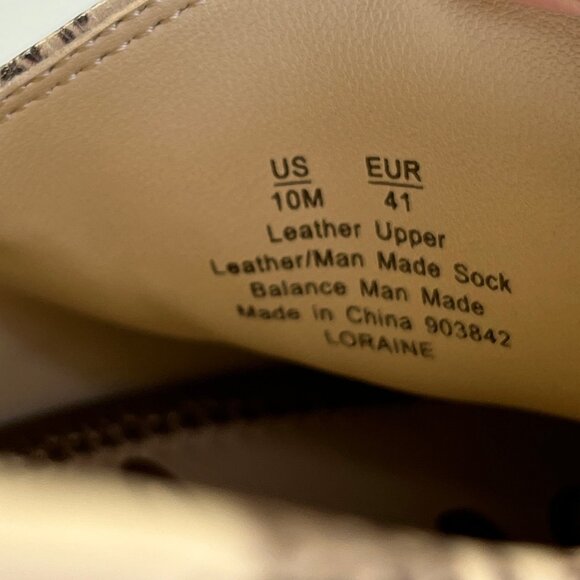 Sam Edelman Loraine Snake‑Print Loafer Size 10M Leather Driving Slip-On - Picture 14 of 16